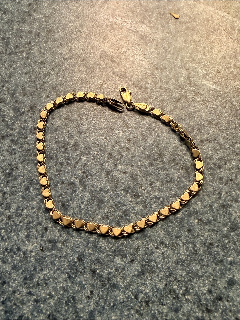 Gold Heart Link Bracelet - Women Jewelry